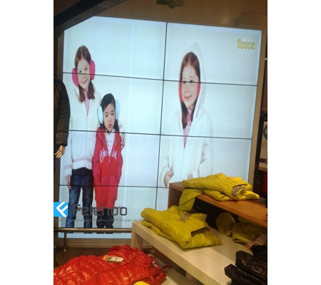 Build a video wall system-2x4 screen for clothing store